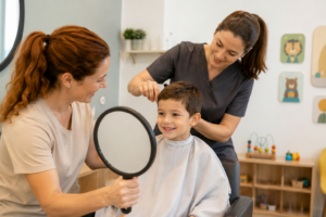 como ayudar a cortar el pelo a niño con autismo