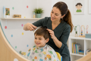 aceptar cortar el pelo autismo
